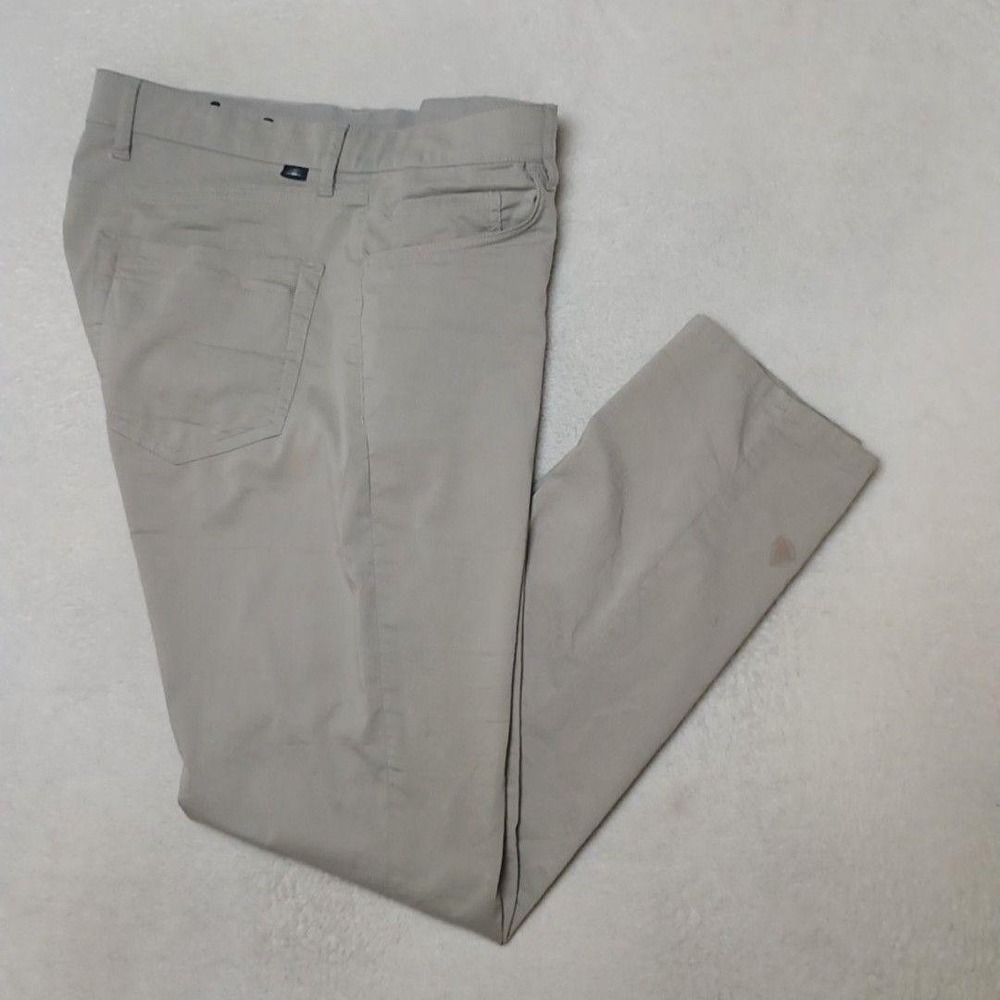 Faherty Reserve Pants Men 31x30 Gray Chino Movement Stretch Pockets Work School